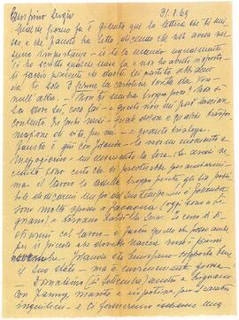 Carta de Fausto Magnani, comunicando o falecimento do Dr. Valentino Magnani.